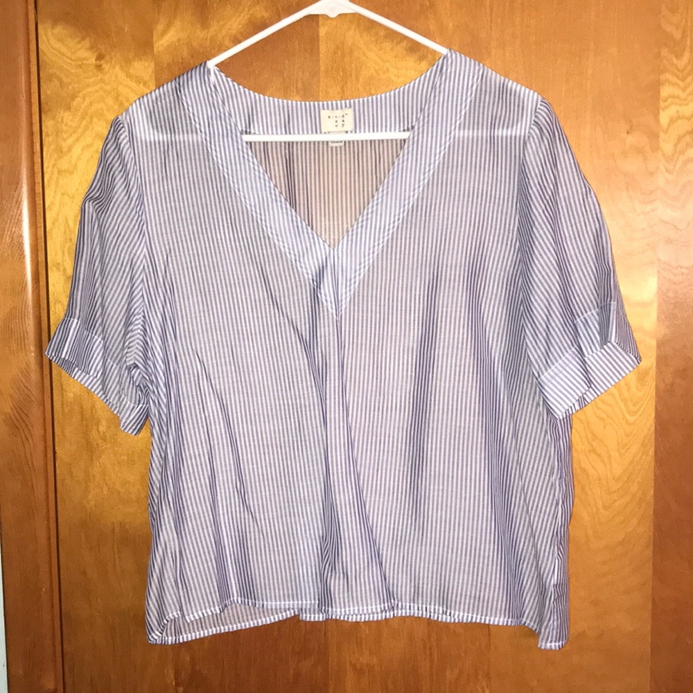A new day striped top NWOT